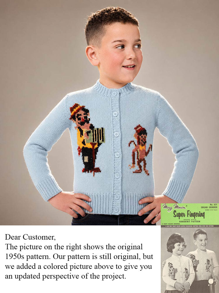 Organ Grinder Cardigan Pattern