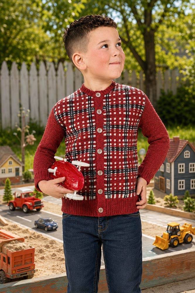 Orkney Plaid Cardigan Pattern