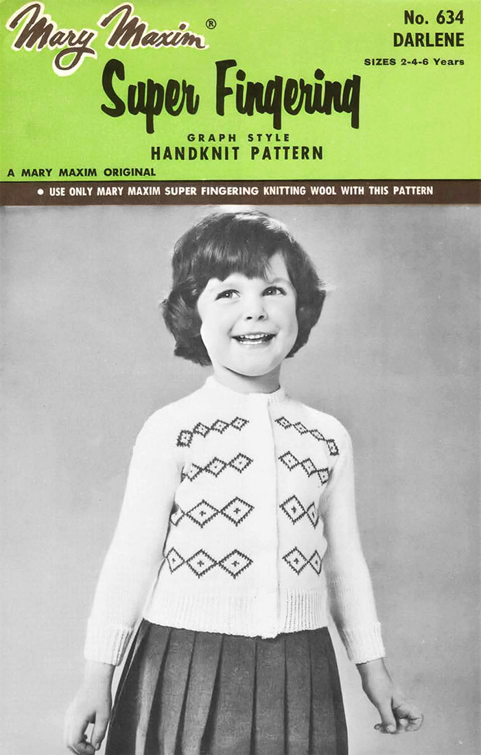 Darlene Cardigan Pattern – Mary Maxim