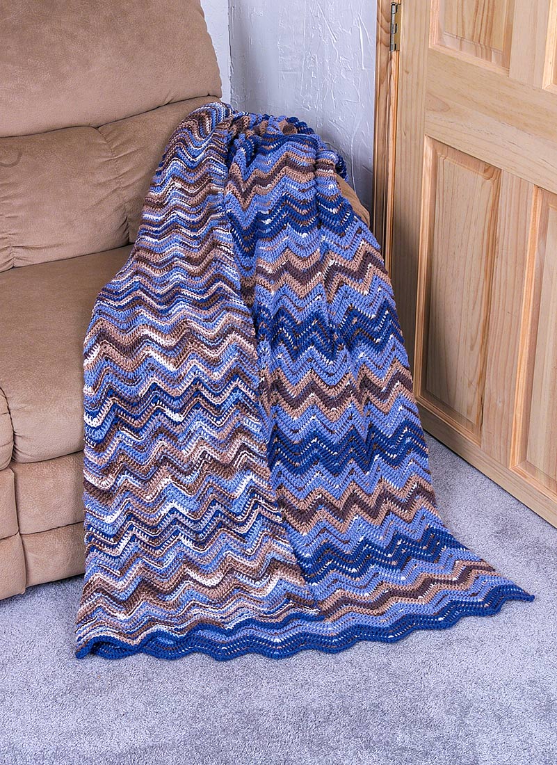 Crooked Creek Ripple Afghan Pattern