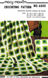 Crocheted Grannie Afghan or Pillow