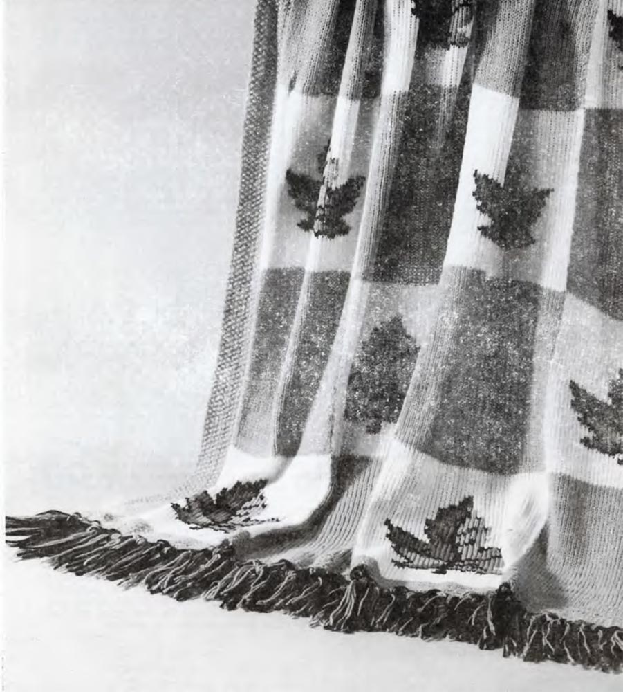 Maple Leaves Afghan Pattern