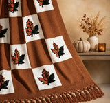 Maple Leaves Afghan Pattern