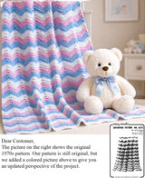 Modèle Afghan Ondulation Bébé - Crochet