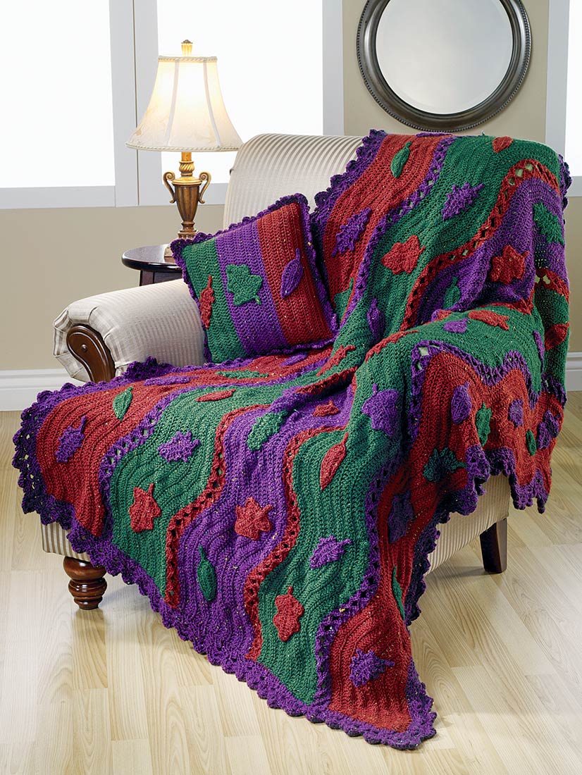 Autumn in Vermont Throw Pattern