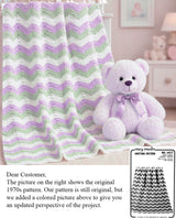 Baby's Ripple Knit Afghan Pattern