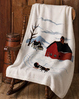 Snow Scene Knitted Afghan Pattern