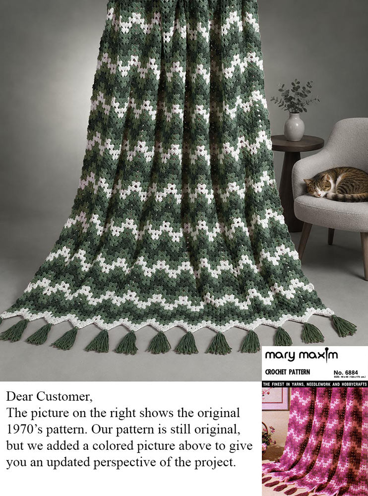 Lace Ripple Afghan Pattern