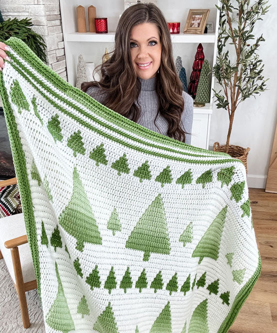 Winter Forest Blanket – Mary Maxim