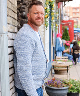 Cobblestone Men's Crochet Cardigan