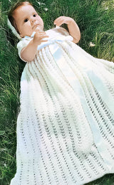 Patrón de bata y capó de bautizo