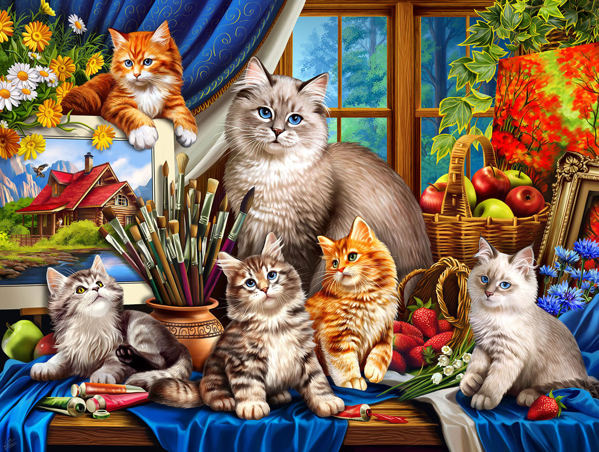 Creative Cats Jigsaw Puzzle