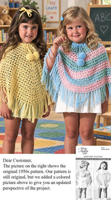 Patrón de poncho para niños pequeños