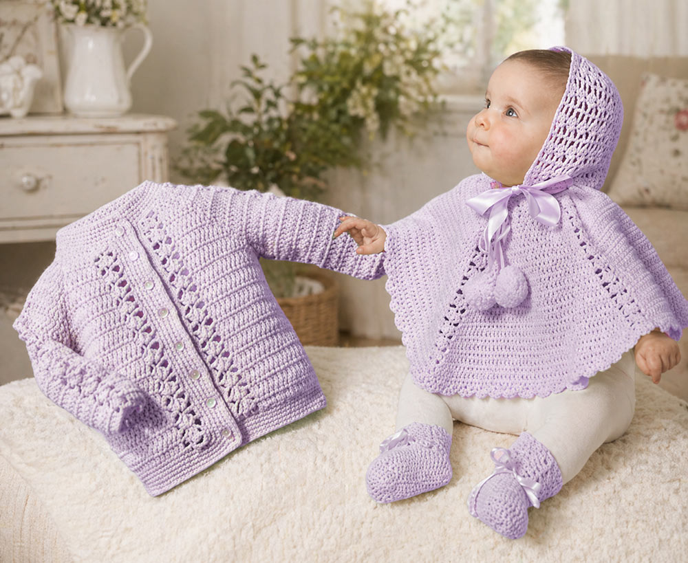 Pram Set and Poncho Pattern