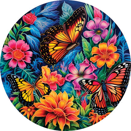 Beautiful Butterflies Shaped Jigsaw Puzzle