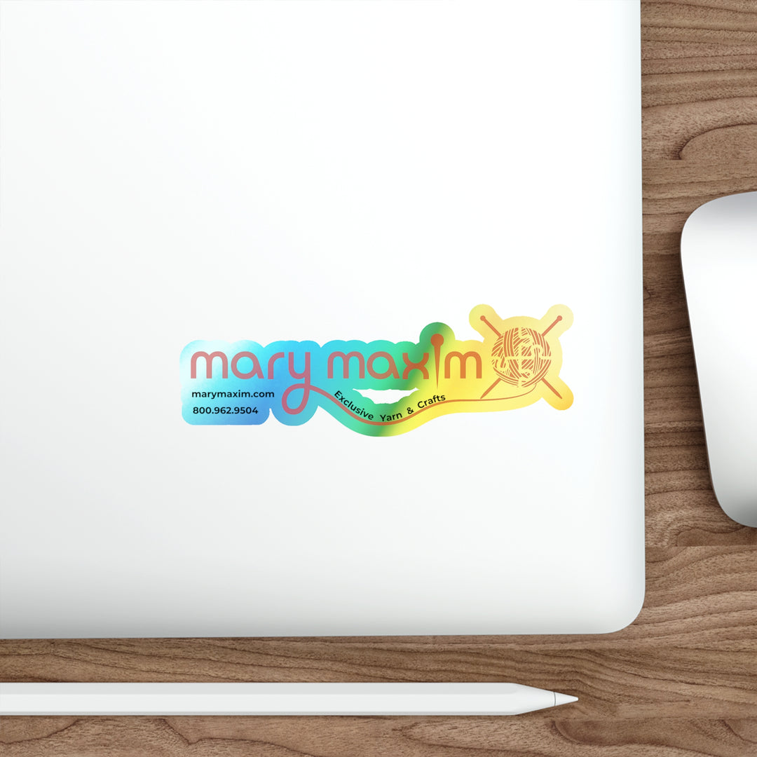 Mary Maxim Holographic Die-cut Sticker