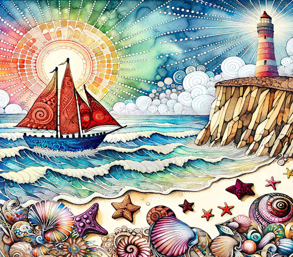 A Fine Day for Sailing Jigsaw Puzzle