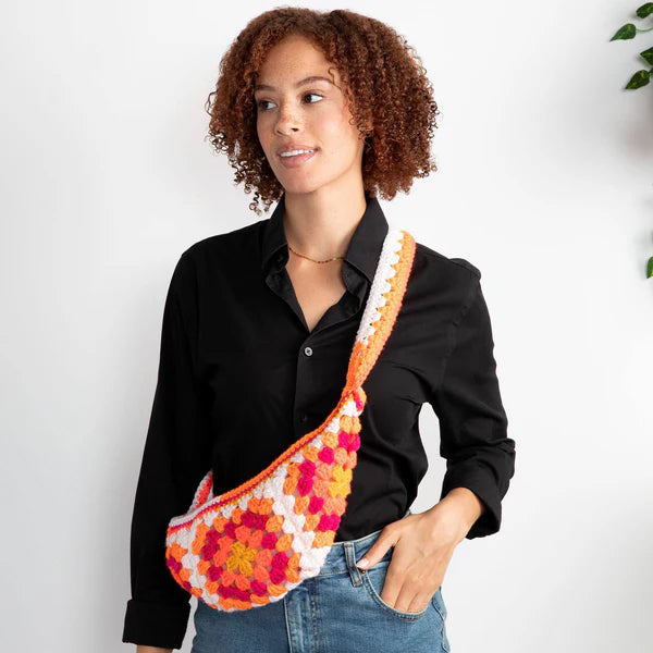 Free Crochet Granny Cross-Body Bag Pattern