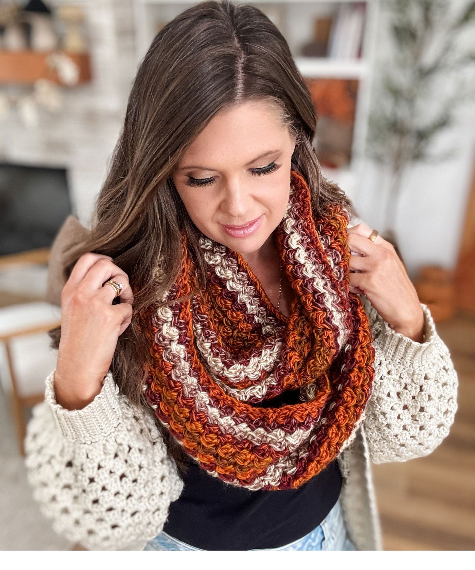 Chunky Suzette Infinity Scarf – Mary Maxim