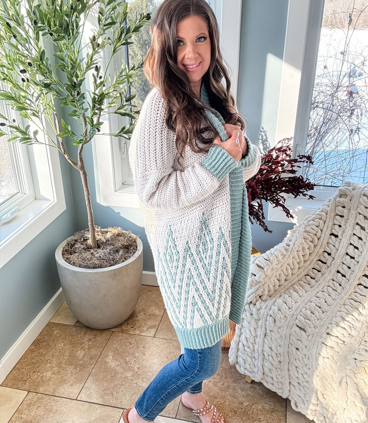 Diamond Drift Cardigan