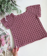 Serena Shell Stitch Solid Top
