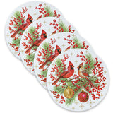 Festive Cardinals Cork Placemats