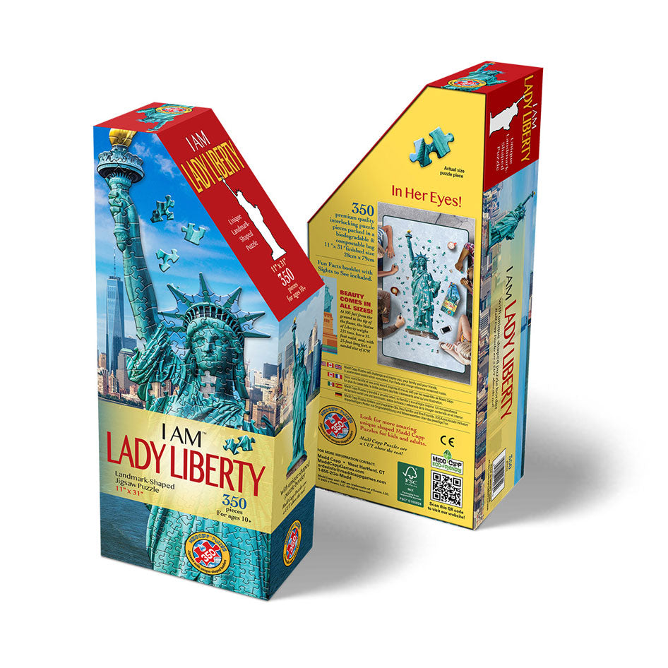 I Am Lady Liberty Shaped Jigsaw Puzzle