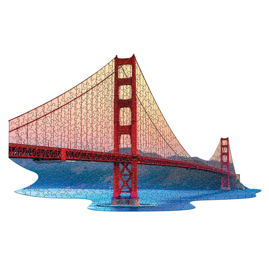 I Am Golden Gate Bridge Shaped Jigsaw Puzzle