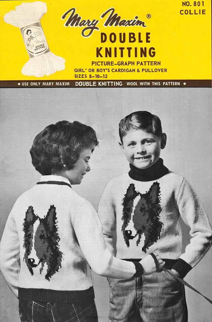 Girl's Or Boy's Collie Cardigan Pattern – Mary Maxim