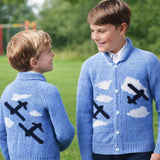 Children's Airplane Cardigan Pattern