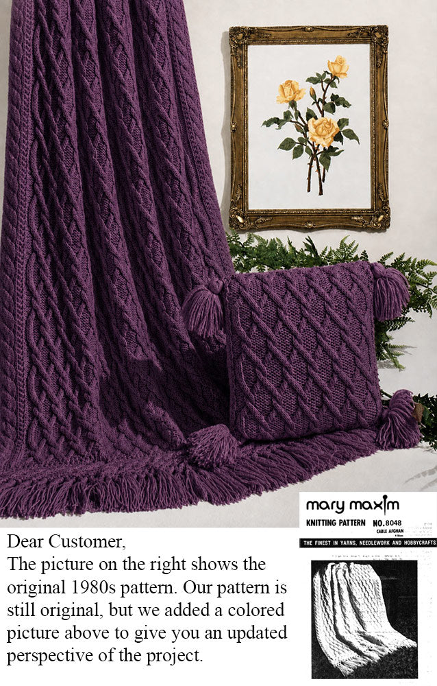 Cable Afghan Pattern
