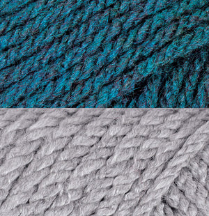 Teal Heather Bag/Light Grey Cat