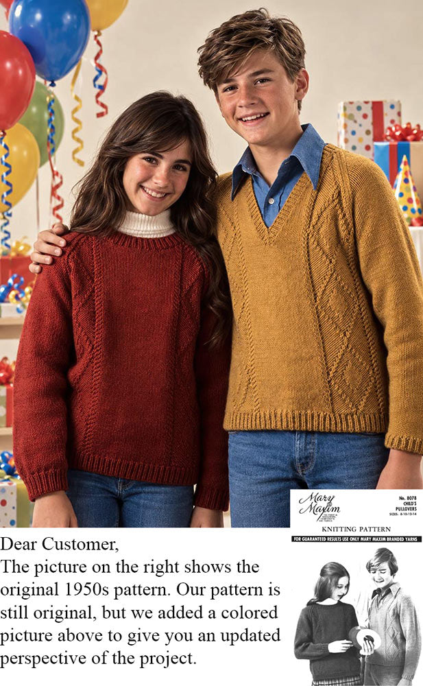 Patrón de jersey para niño