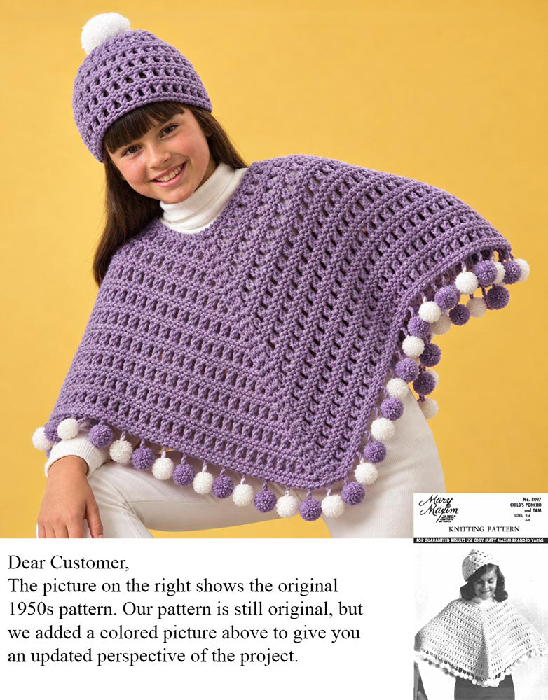 Patrón Poncho y Tam Infantil