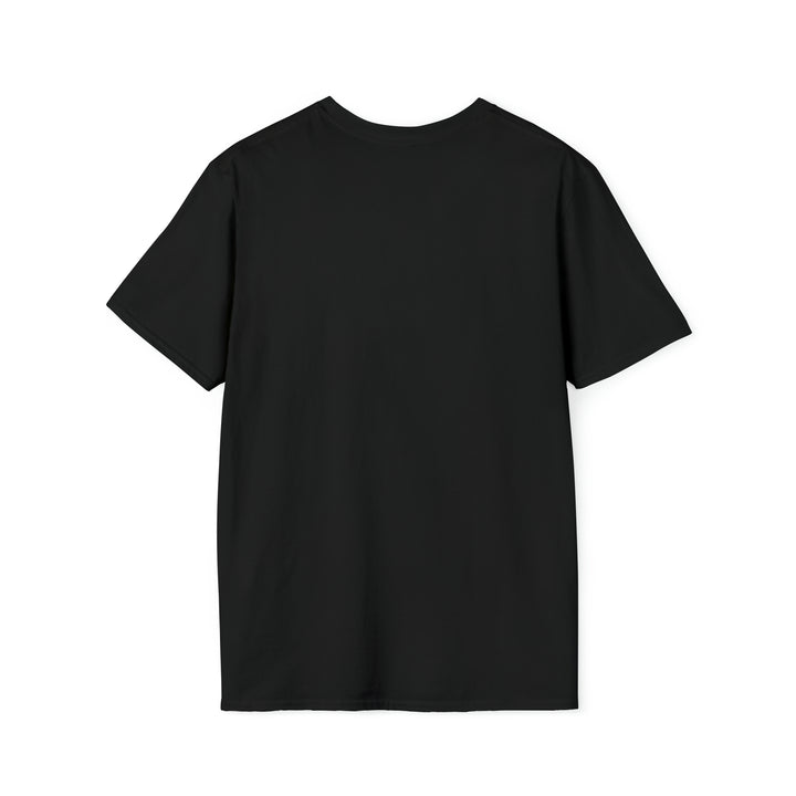 Mary Maxim Front Softstyle T-Shirt - White & Black Logo - Unisex