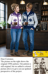 Modèle de cardigan aigle américain