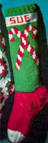 Candy Cane Christmas Stocking Pattern