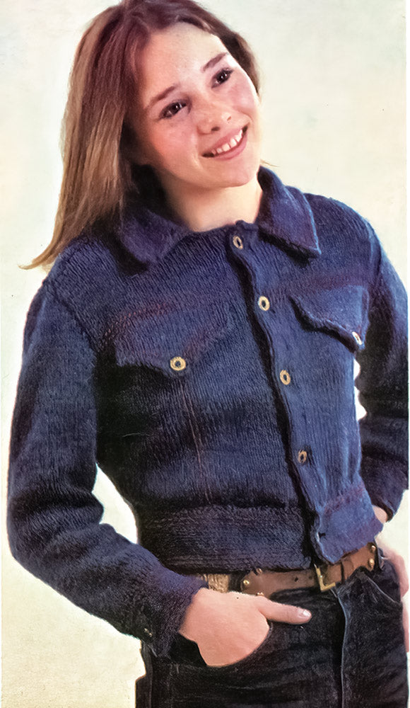 Jean Jacket Pattern – Mary Maxim - Main Image