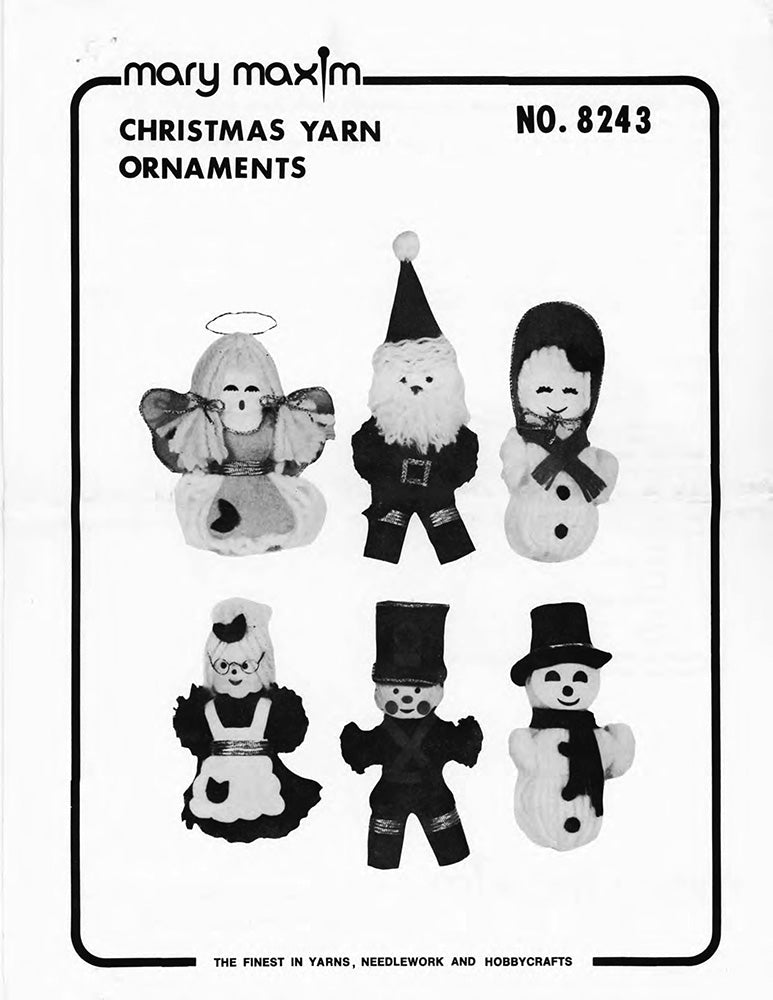 Christmas Yarn Ornaments Pattern