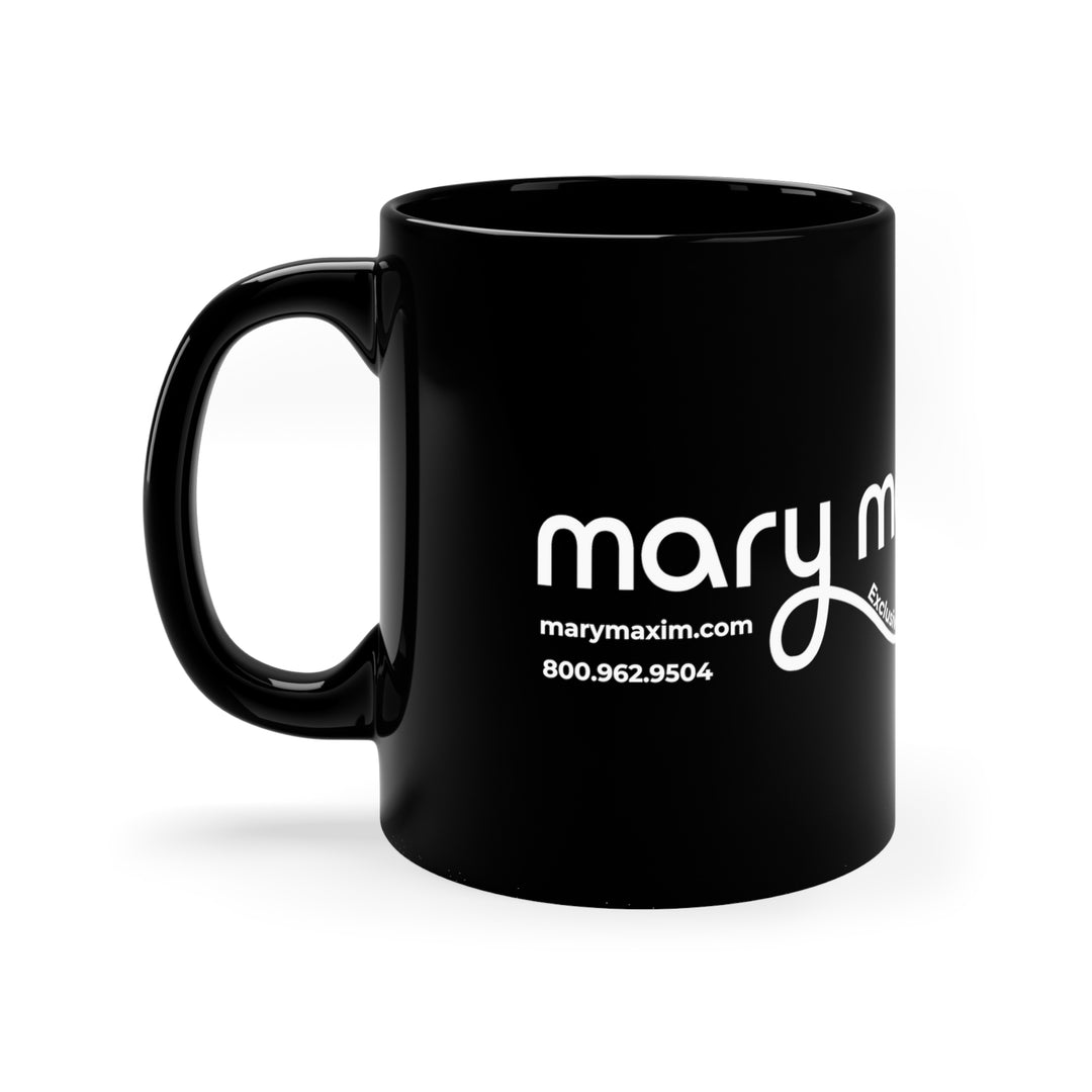 Mary Maxim Black Mug - 11oz