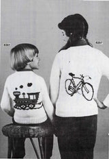 Child's Bicycle Cardigan Pattern
