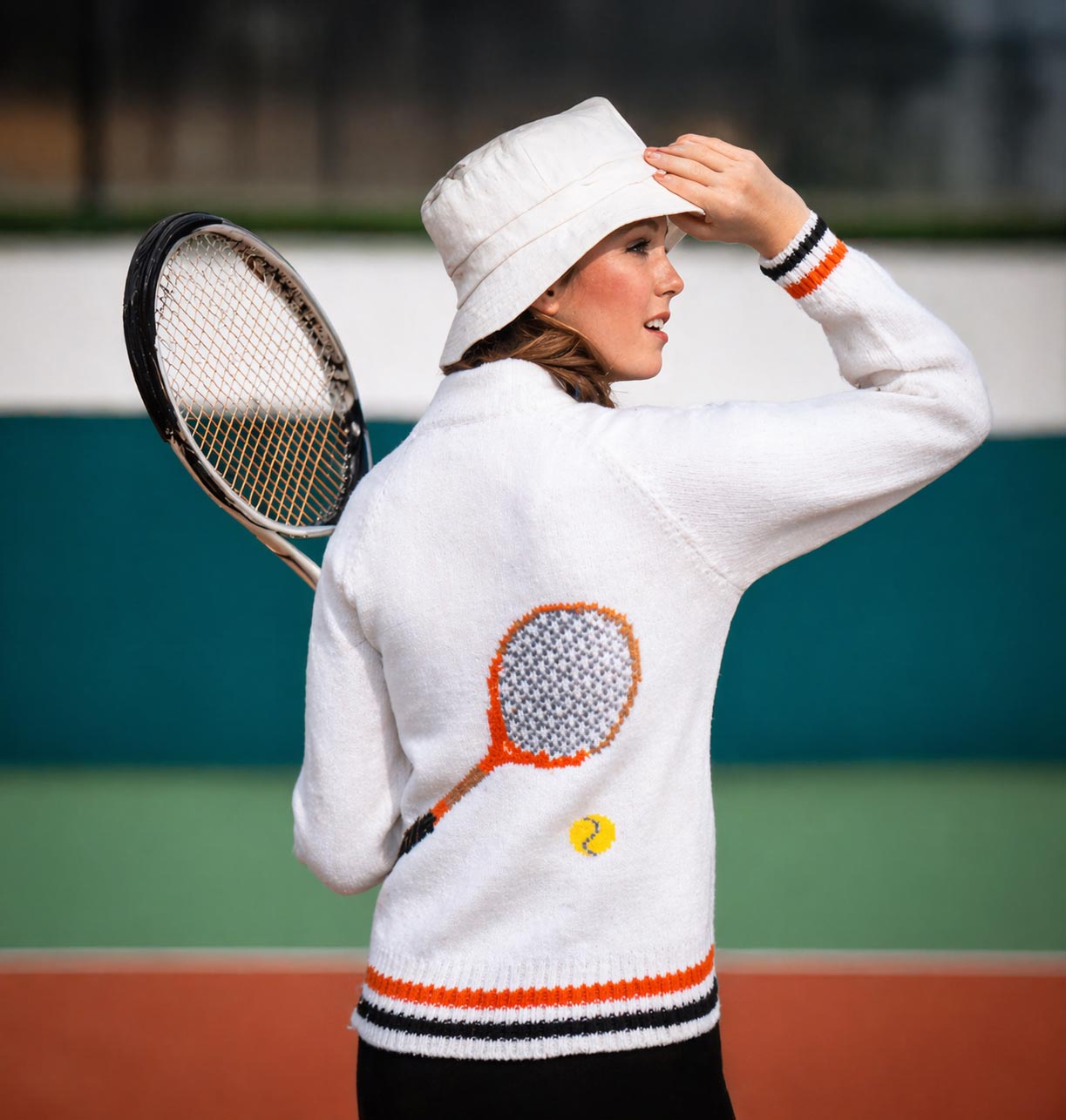 Tennis Sweater Pattern (Sizes 38-44) – Mary Maxim