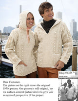 Hooded Aran Pullover Pattern