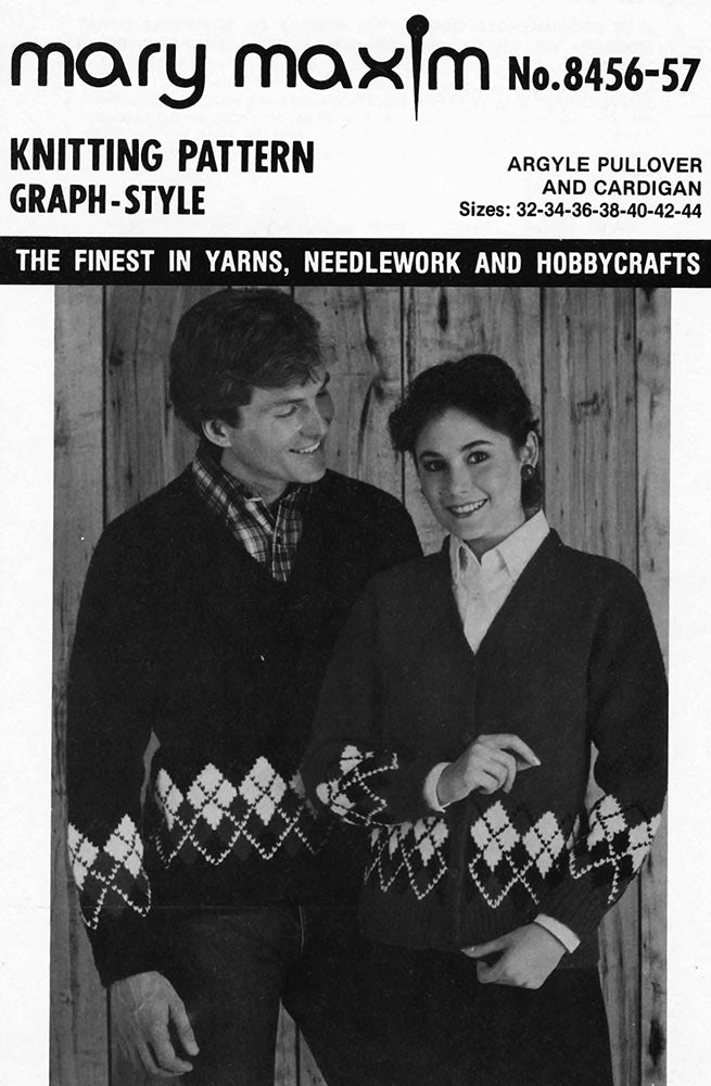 Argyle Pullover And Cardigan Pattern