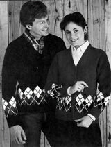 Argyle Pullover And Cardigan Pattern