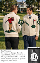 Modèle de cardigan de golf