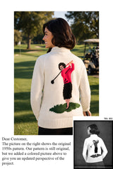 Modèle de cardigan de golf