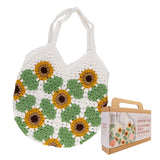 Sunflower Crochet Tote Bag