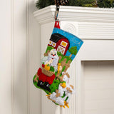 Harvest Time Santa Felt Stocking Kit