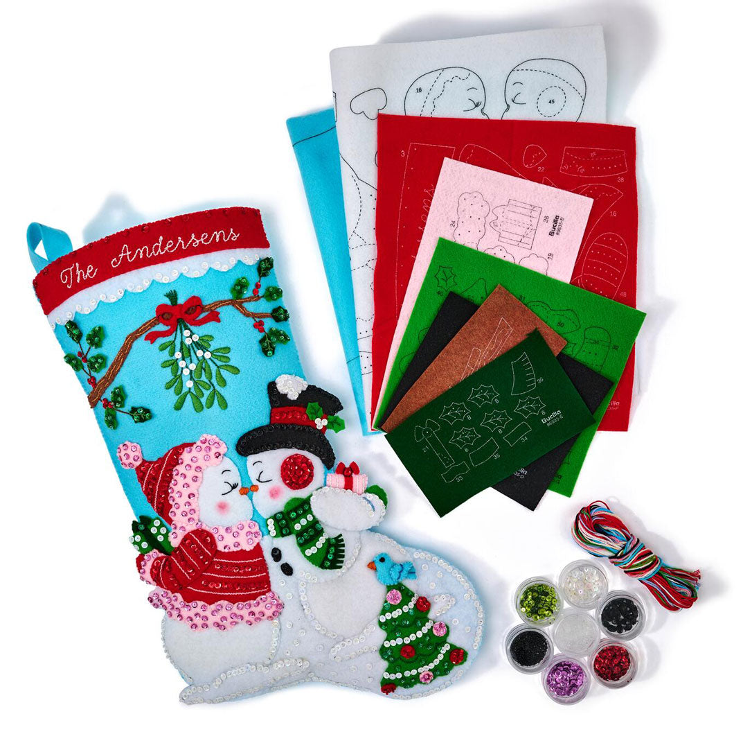 Mistletoe Moments Felt Stocking Kit